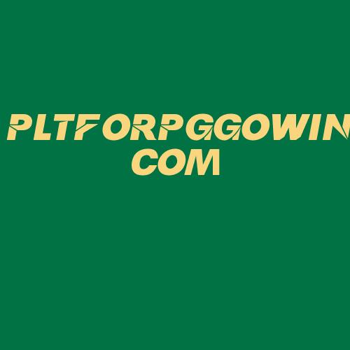 Logo da PLTFORPGGOWIN